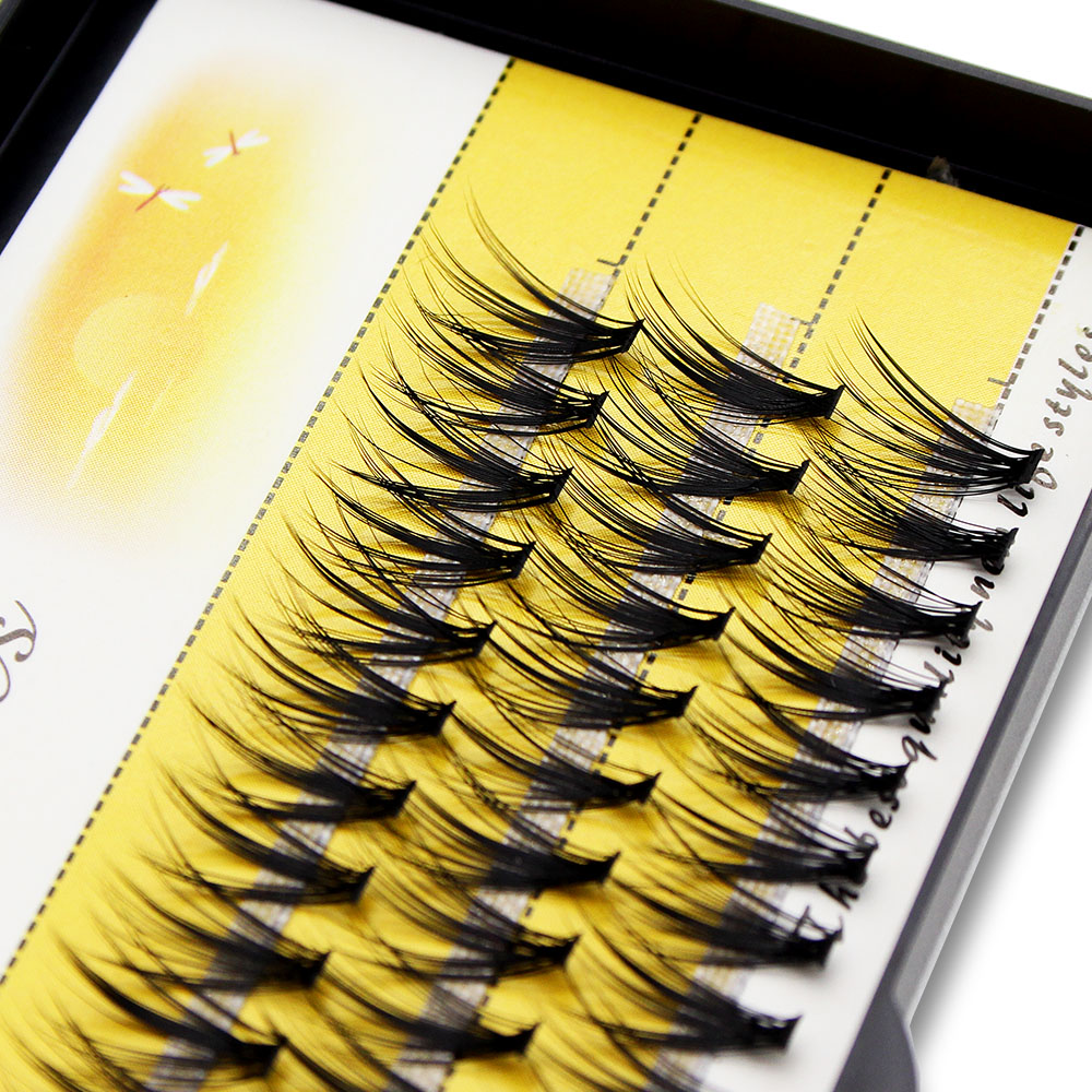 Eyelash Extension Human Hair - Czarne 60 Kępek Rzęs z Norek,