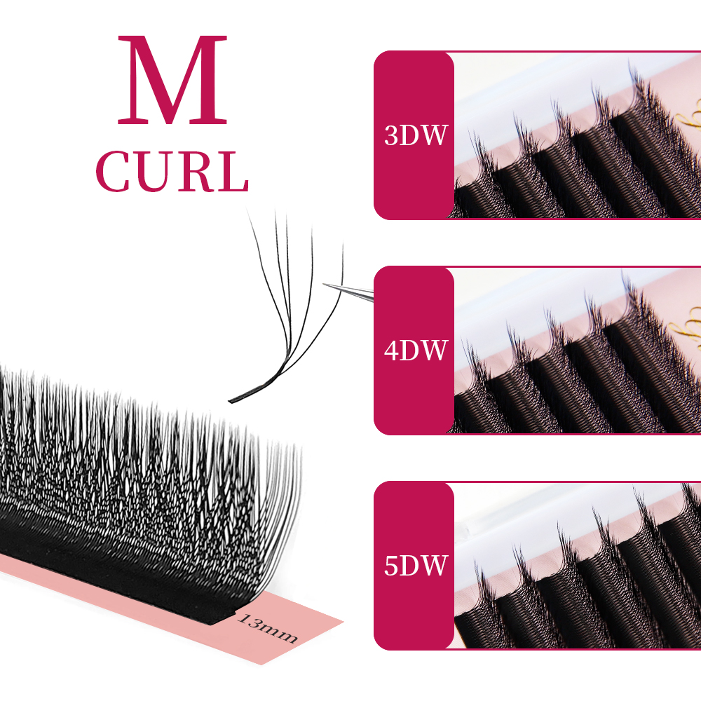 Eyelash Extension Human Hair - Rzęsy Goddess W3D 4D 5D M