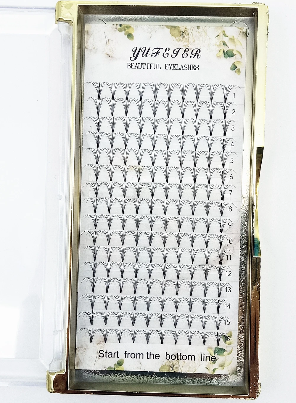 Eyelash Extension Russian - HBZGTLAD 16 linii gotowych wachlarzy objętościowych